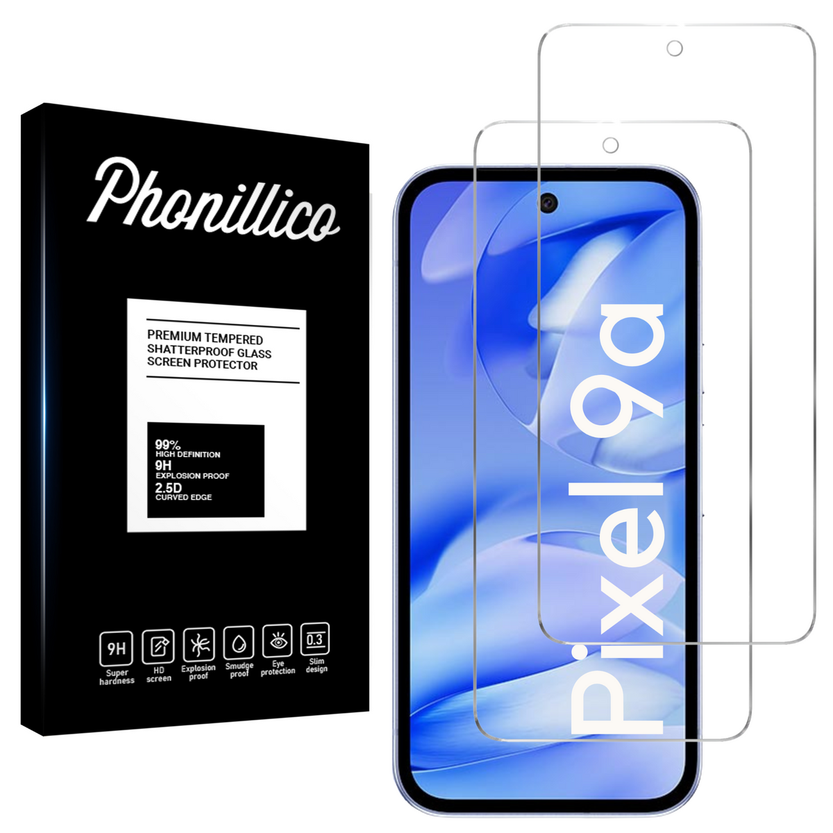 2 Protections D'écran En Verre Trempé Pour Google Pixel 8a - Marque Little Boutik, Fabriqué En France