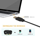 Cable Imprimante USB 2.0 vers USB (3 mètres)