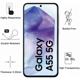 PACK 3en1 avec Coque Antichoc pour Samsung Galaxy A55 5G