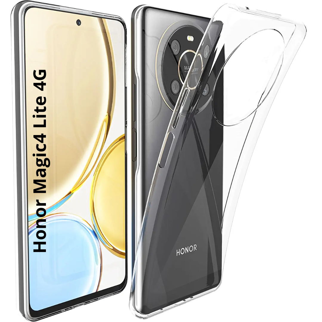 XINYEXIN Transparente Coque Pour Honor X8 4G (6.7"), Étui Antichoc Pour Téléphone Avec Bordure Colorée, TPU