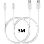 Cable usb 2.0 blanc Nokia (3 mètres)