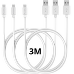 Cable usb 2.0 blanc Nokia (3 mètres)