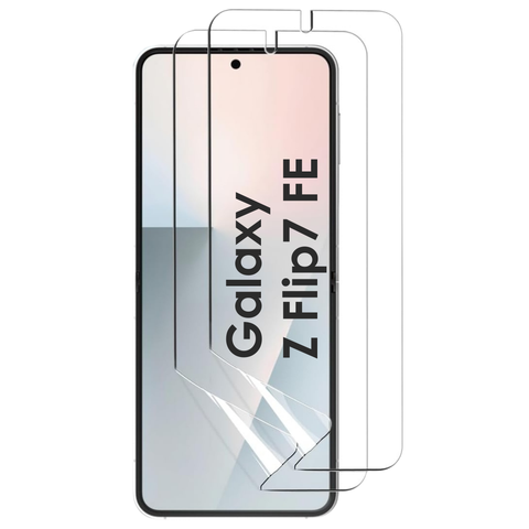 Lot 2 Films Plastique Hyrdogel Samsung Z Flip 7 FE | Phonillico