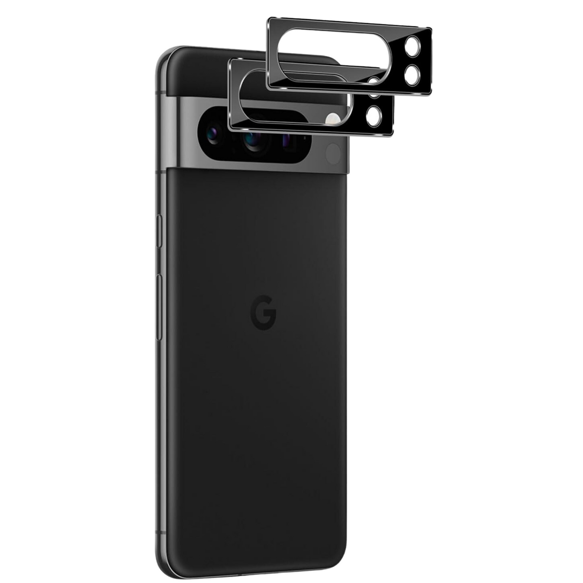 Coque Silicone Gel Noir + 2 Verres Trempés Pour Google Pixel 8 Pro - Pack Complet Neuf Sous Blister
