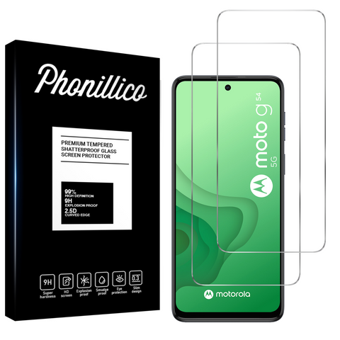 Lot 2 Verres Trempé Motorola Moto G54 - Phonillico