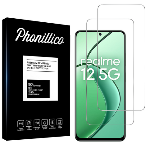 Lot 2 Verres Trempé Realme 12 5G - Phonillico