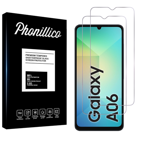 Lot 2 Verres Trempé Samsung A06 4G / 5G - Phonillico
