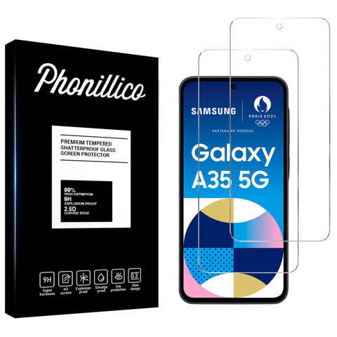 Lot 2 Verres Trempé Samsung A35 5G - Phonillico