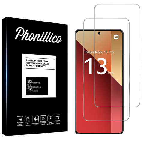 Lot 2 Verres Trempé Xiaomi Redmi Note 13 Pro 4G - Phonillico