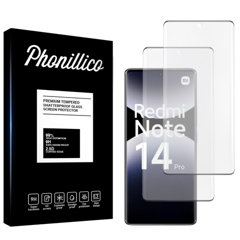 Lot 2 Verres Trempé Xiaomi Redmi Note 14 Pro 4G - Phonillico