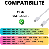 Cable Usb-c / Usb-c MacBook (2 mètres)