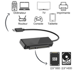 Adaptateur USB-C vers SATA 2.5 pour Disque dur externe