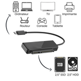 Adaptateur USB-C vers SATA 2.5 pour Disque dur externe