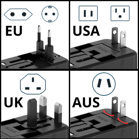 VINTAR 1PC Adaptateur de Voyage Prise Anglaise UK Angleterre Française VINTAR 1PC Adaptateur de Voyage Prise Anglaise UK Angleterre Française