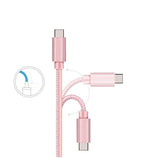 Cable usb-c nylon rose Nokia (1 mètre)
