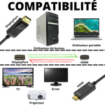 Câble DisplayPort vers HDMI
