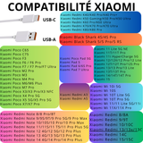 Cable charge rapide usb-c Xiaomi