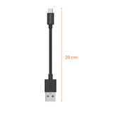 Cable Usb-c Noir Cosscall (20cm)