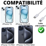 Cable Nylon Tressé USB-C / USB-C iPhone (2 mètres)