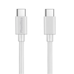 Cable USB-C / USB-C blanc pour DJI (1 mètre)