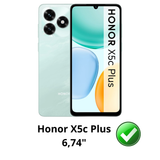 Lot 2 Verres Trempé Honor X5c Plus