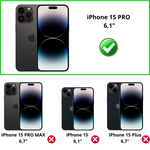 PACK 3en1 avec Coque Antichoc pour iPhone 15 Pro