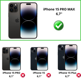 Lot 2 Verres Trempé Arrière iPhone 15 Pro Max