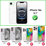 PACK 3en1 avec Coque Hard Antichoc pour iPhone 16e