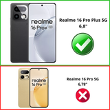 Lot 2 Verres Trempé Realme 16 Pro Plus 5G - Phonillico