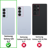 Lot 2 Verres Trempé Anti Espion Samsung S25