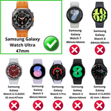 Lot 2 Verres Trempé Samsung Watch Ultra 47mm