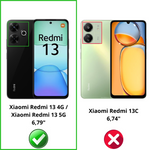 Lot 2 Verres Trempé caméra Xiaomi Redmi 13 4G / 5G