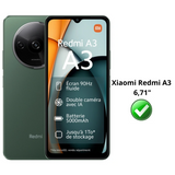 PACK 3en1 avec Coque Antichoc pour Xiaomi Redmi A3