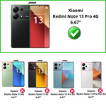PACK 3en1 avec Coque Antichoc pour Xiaomi Redmi Note 13 Pro 4G