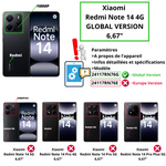 Coque transparente Xiaomi Redmi Note 14 4G (Global Version)