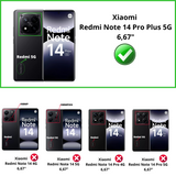 Lot 2 Verres Trempé caméra Xiaomi Redmi Note 14 Pro Plus 5G