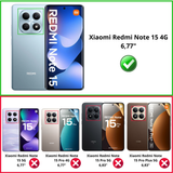 Lot 2 Verres Trempé caméra Xiaomi Redmi Note 15 4G