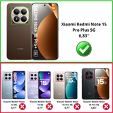 PACK 3en1 avec Coque Antichoc pour Xiaomi Redmi Note 15 Pro Plus 5G - Phonillico