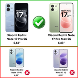 PACK 3en1 avec Coque Antichoc pour Xiaomi Redmi Note 17 Pro 5G / Redmi Note 17 Pro Max 5G