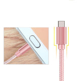 Cable usb-c nylon rose Xiaomi (1 mètre)