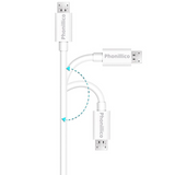 Cable usb 2.0 blanc Samsung (1 mètre)