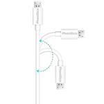 Cable usb 2.0 blanc Sony (1 mètre)
