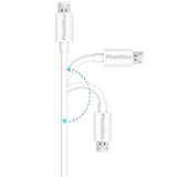 Cable usb 2.0 blanc Sony (1 mètre)