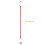 Cable charge rapide usb-c rouge OnePlus (1 mètre)