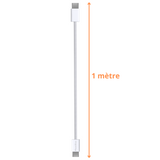 Chargeur Rapide 20w + Cable USB-C / USB-C 2 mètres iPhone 17 / 17 AIR / 17 PRO / 17 PRO MAX / 17e / 16e (Copie) - Phonillico