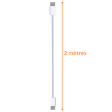 Cable Nylon Tressé USB-C / USB-C iPhone (2 mètres)