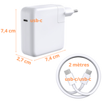 chargeur 61W + cable ucb-c to usb-c | Phonillico