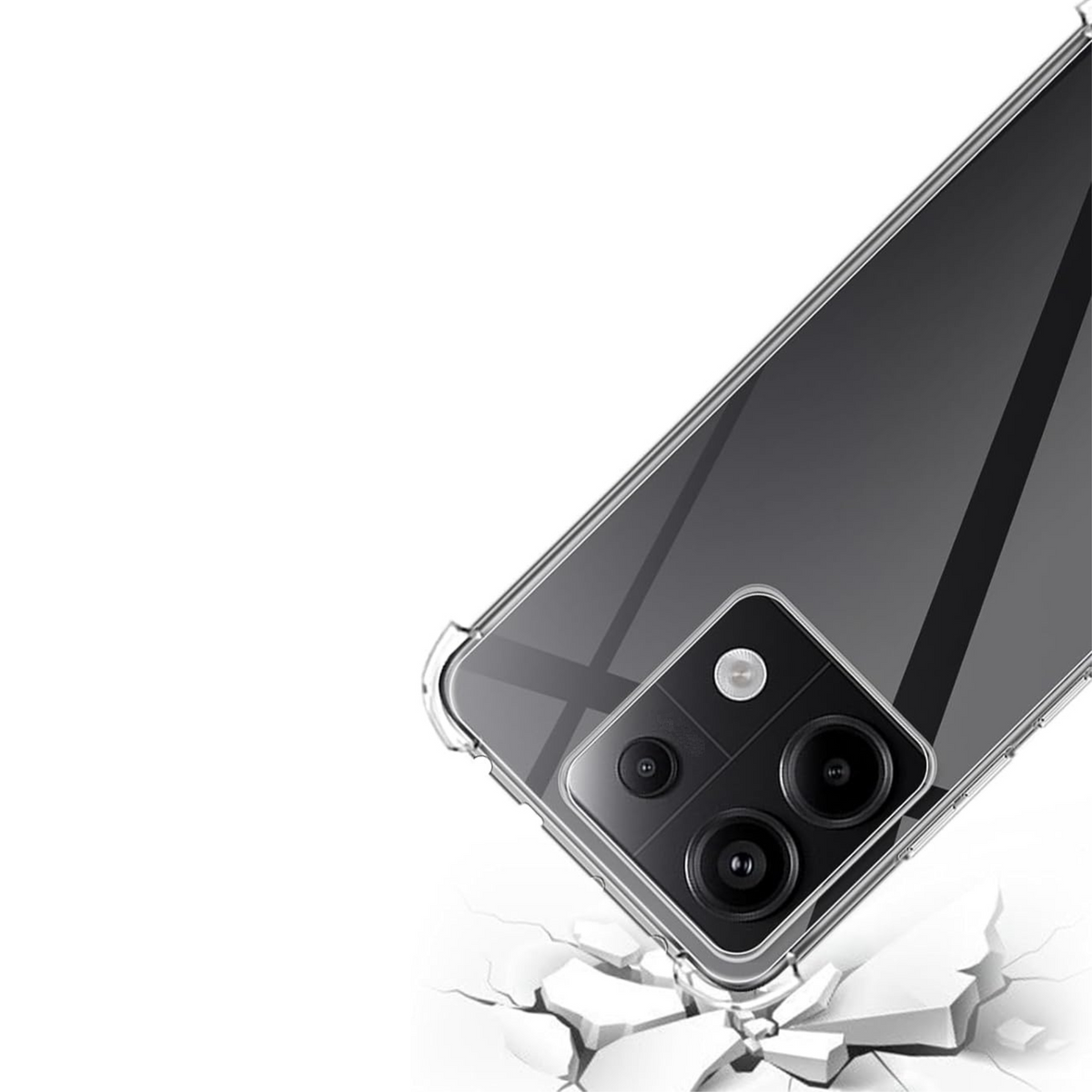 Kit Protection Antichoc Pour Xiaomi Redmi Note 14 PRO PLUS 5G : 1 Coque Bumper + 2 Verres Trempés Transparents