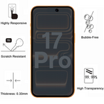 Lot 2 Verres Trempé Anti Espion iPhone 17 Pro