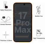 Lot 2 Verres Trempé Anti Espion iPhone 17 Pro Max